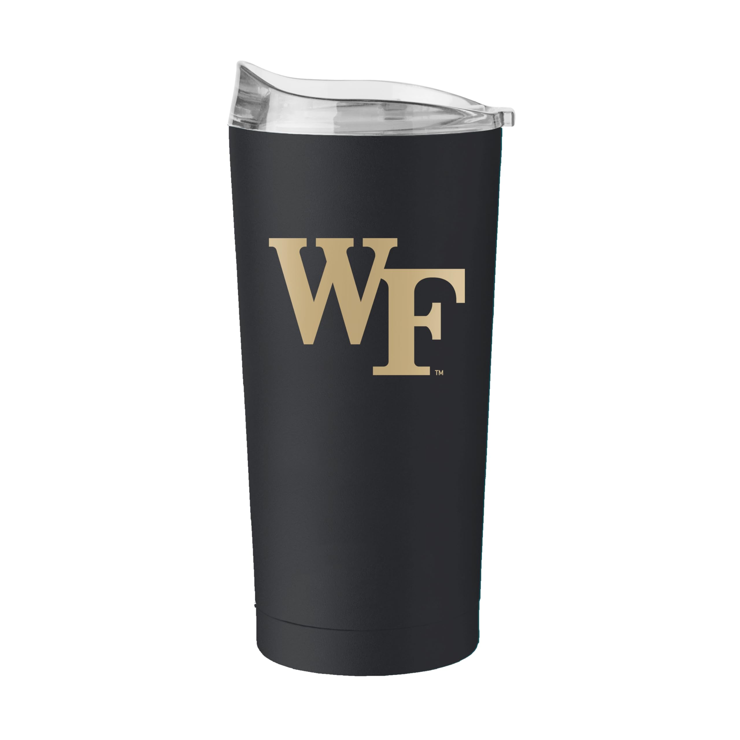 Logo Brands NCAA 20 oz Powder Coat Stainless Tumbler -Double-Wall Insulated Everday Tumbler for Hot or Cold Drinks, High Lip Lid, Team Color