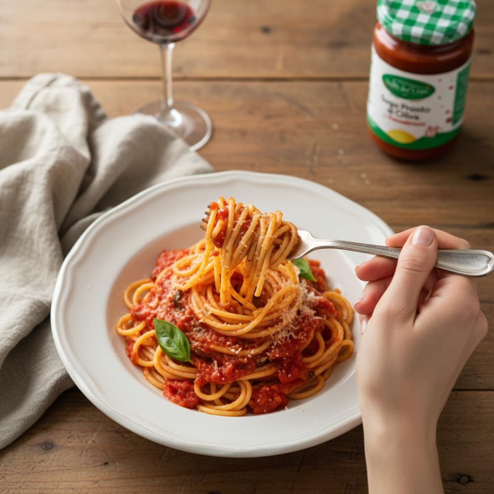 Valle del Crati Box Degustazione Sughi | Confezione di Sughi Pronti Calabresi | Funghi Rositi, Pomodori Secchi, Tonno, alla Calabrese, Melanzane, Olive | 6 Vasetti 280 grammi ca.