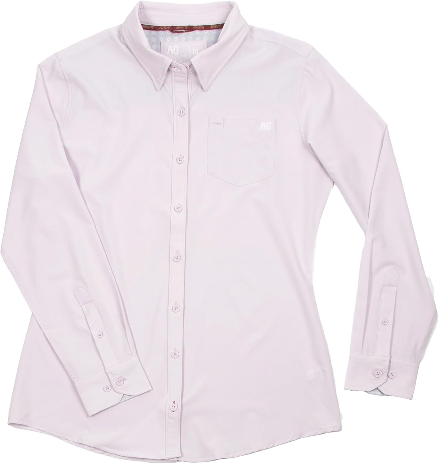 AG-GEAR Women's Long Sleeve Classic Legend Button Down Shirt, Collar Stay Feature, Breathable Performance Work Shirt