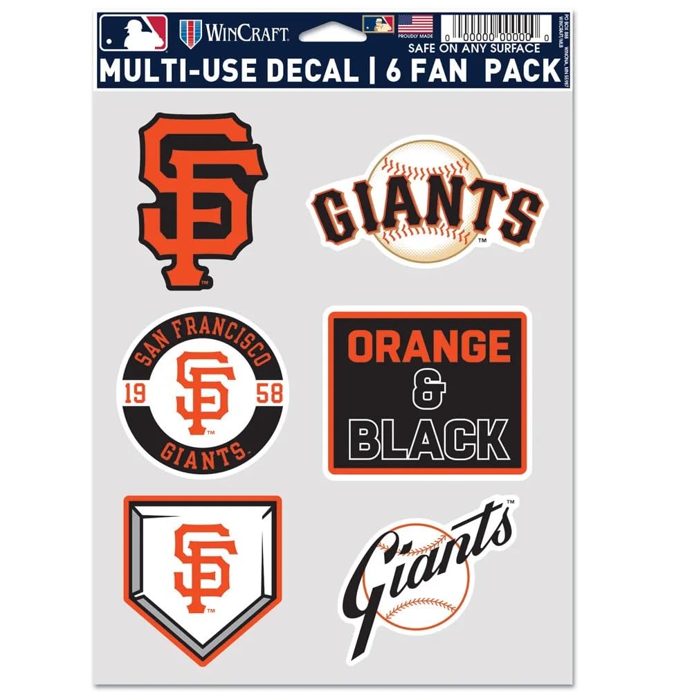 Wincraft Multicolor San Francisco Giants Multi Use 6 Fan Pack