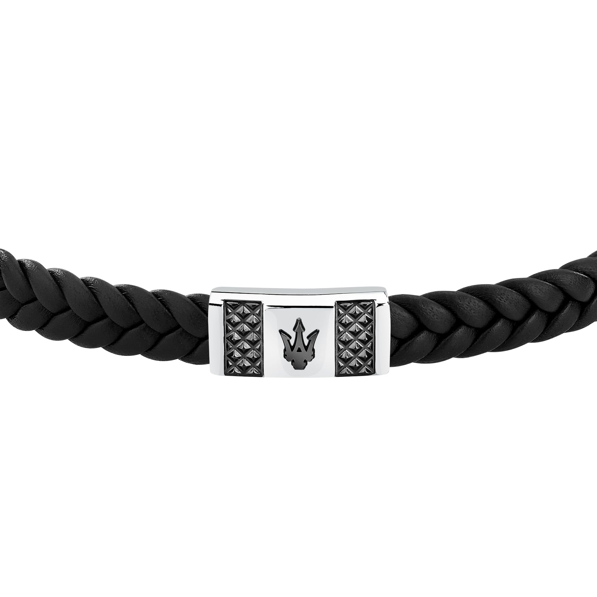 MASERATI Herrenarmband aus Stahl, Naturleder, Kollektion RECYCLED LEATHER JM424AVE25