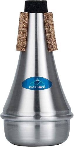 Miniatura 7 de Eastrock Silenciador de silenciador recto de trompeta ligero con corcho de goma para jazz, clásico, principiantes y estudiantes