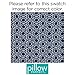 Pillow Perfect Outdoor/Indoor Ring a Bell Navy Blue Lumbar Pillows, 11.5