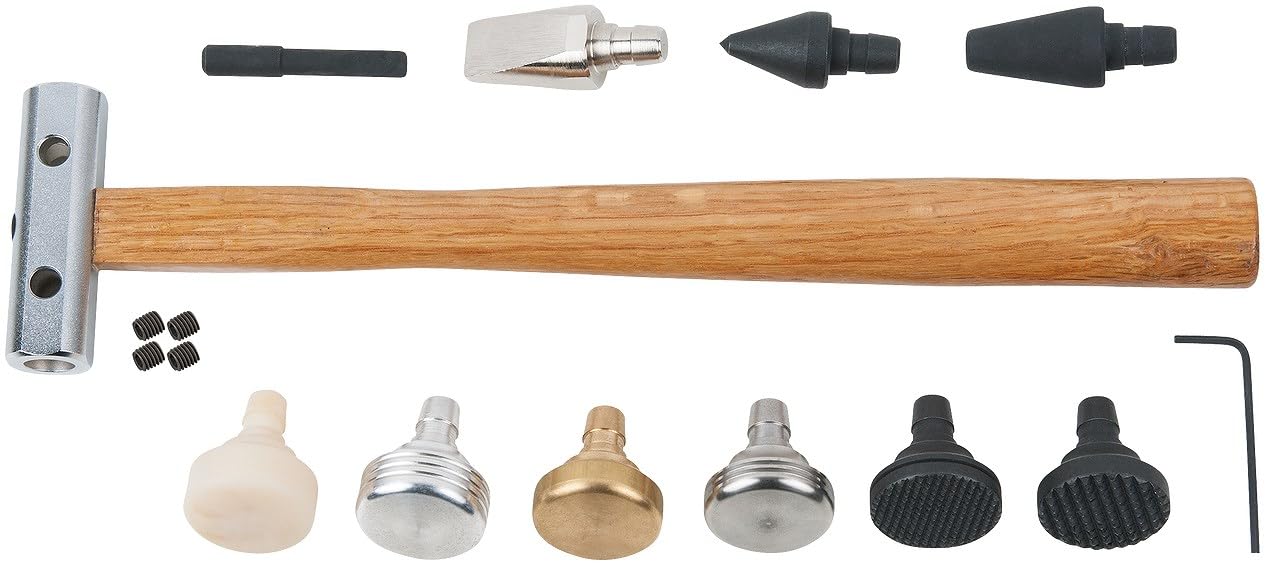 KS Tools 140.5245 Zestaw uniwersalnych młotków blacharskich, 14-szt