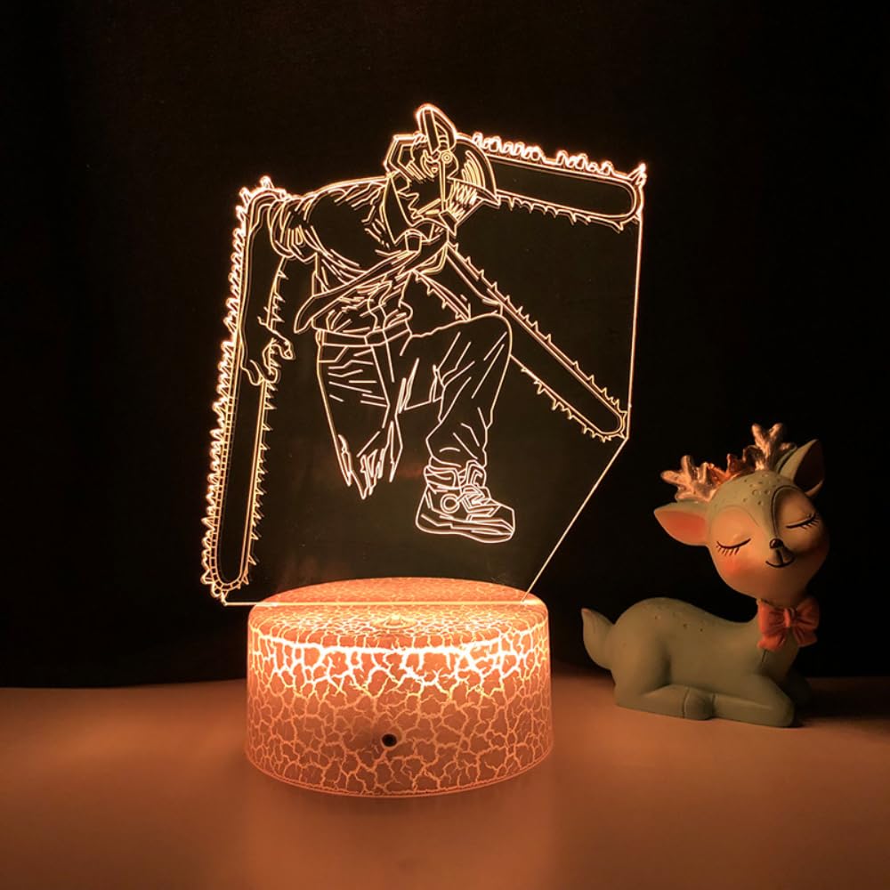 Amazon.co.jp : チェンソーマン ナイトライト パワー ルランプ 3D夜