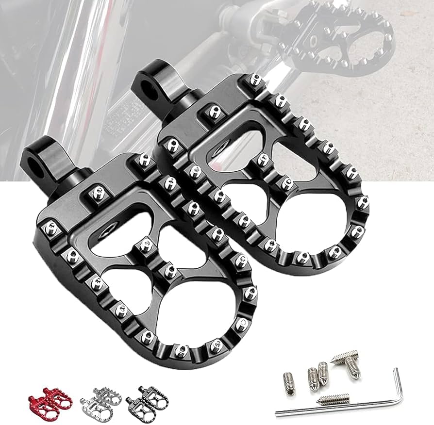● Fetters Amazon.com: StarknightMT CNC Wide Fat Footpegs 360° Roating