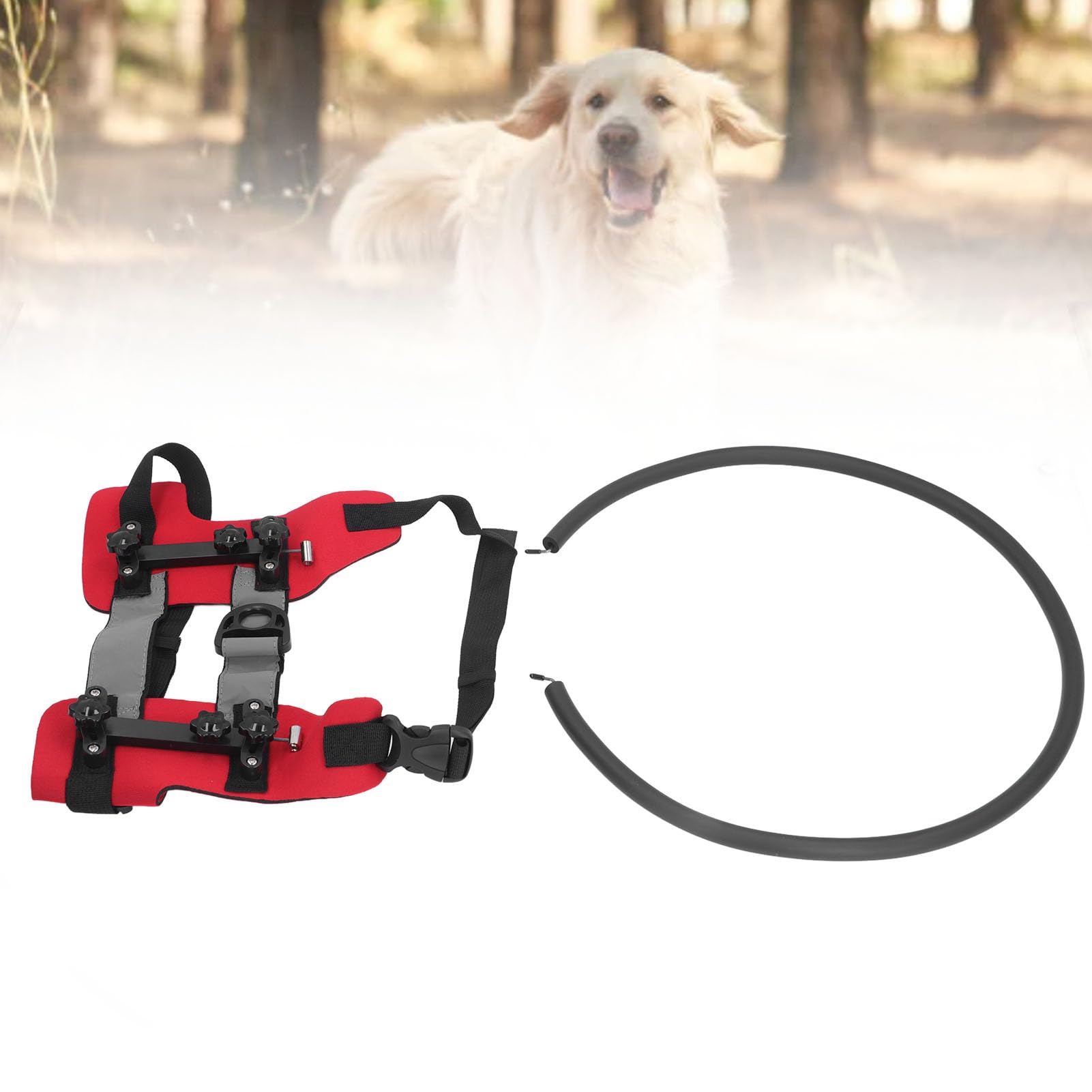 Parachoques para Perros Ciegos, Arnés para Perros Ciegos Accesorios para Perros Ciegos Dispositivo de Guía para Perros Ciegos de Seguridad Dispositivo de Arnés para Perros Ciegos