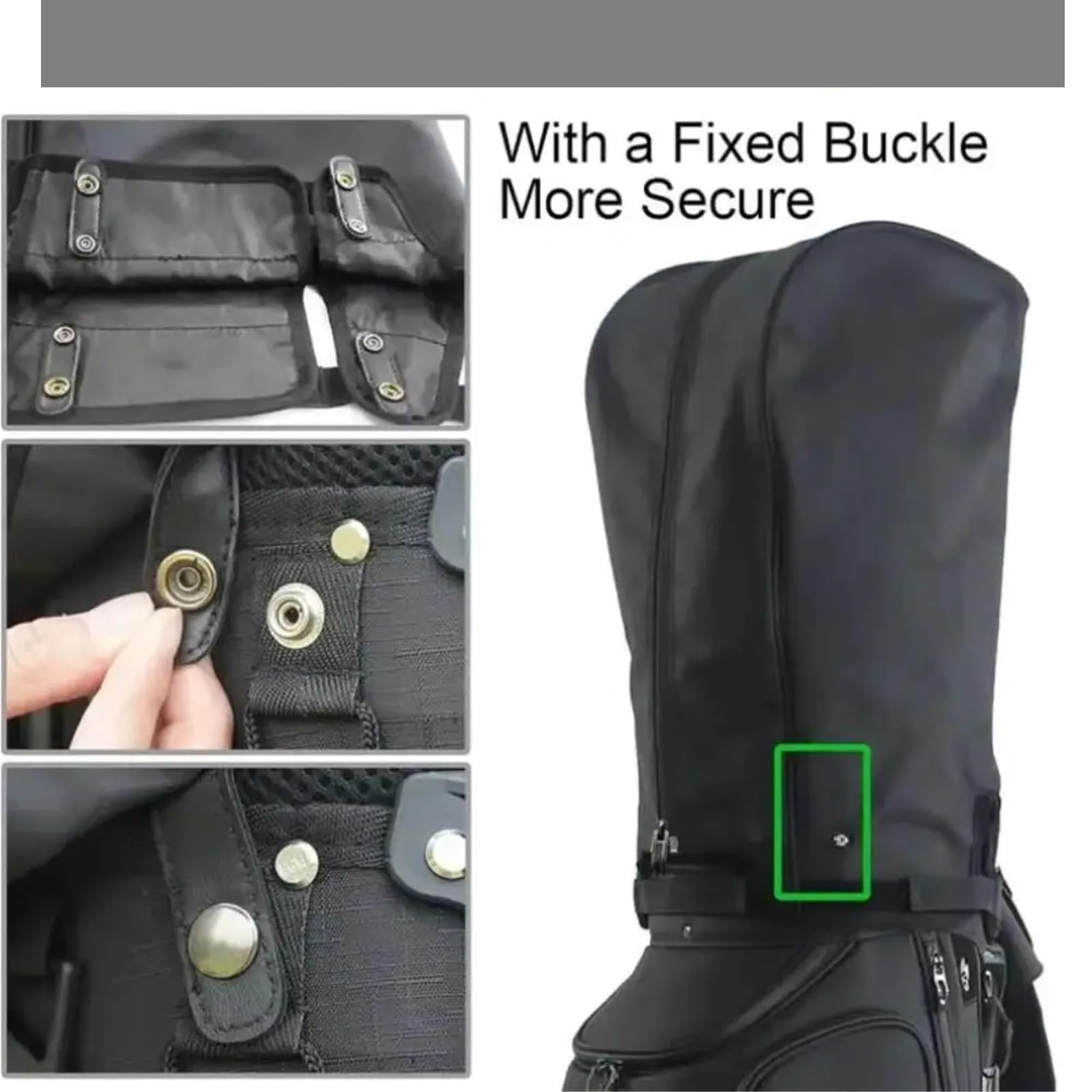 Funda para Bolsa De Golf Protector a Prueba de Polvo for la Lluvia del Palo Golf, Bolsa Impermeable, Funda con botón a presión Tela Oxford