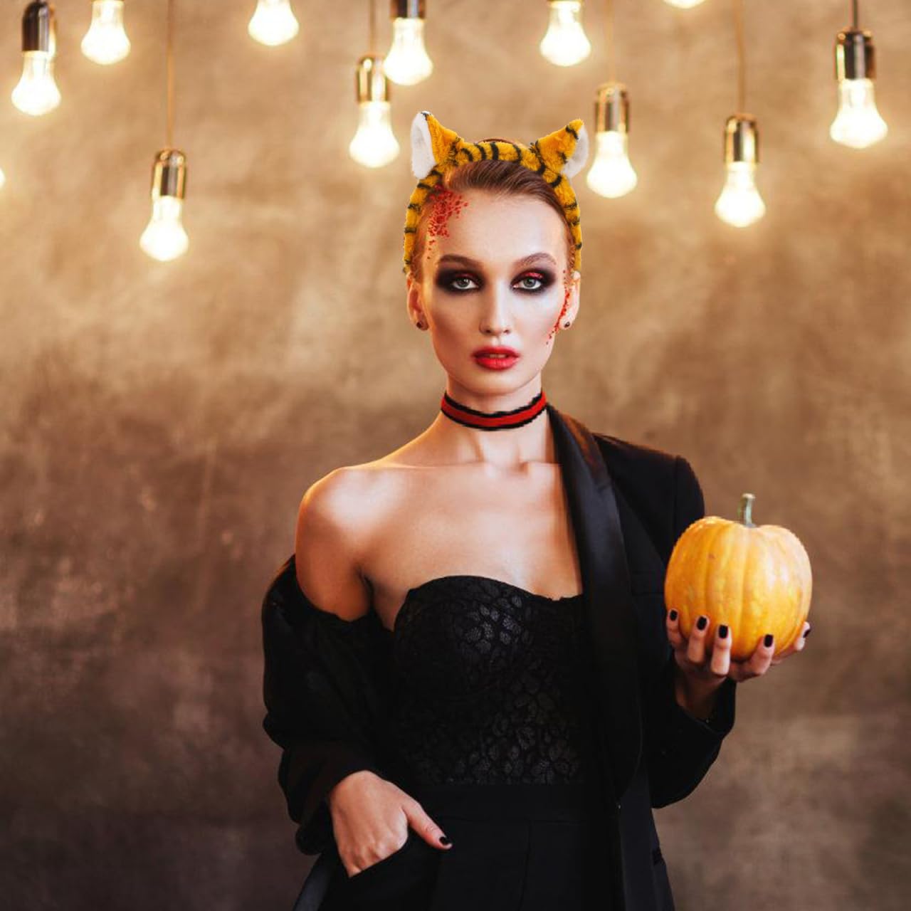 Beaupretty Diadema De Para Halloween Conjunto De Accesorios Y Pajarita