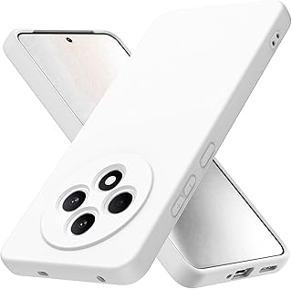 جراب حماية للكاميرا السحرية من السيليكون مع بطانة المايكروفايبر لموبايل اوبو رينو 12F 5G / 12 FS (ابيض)