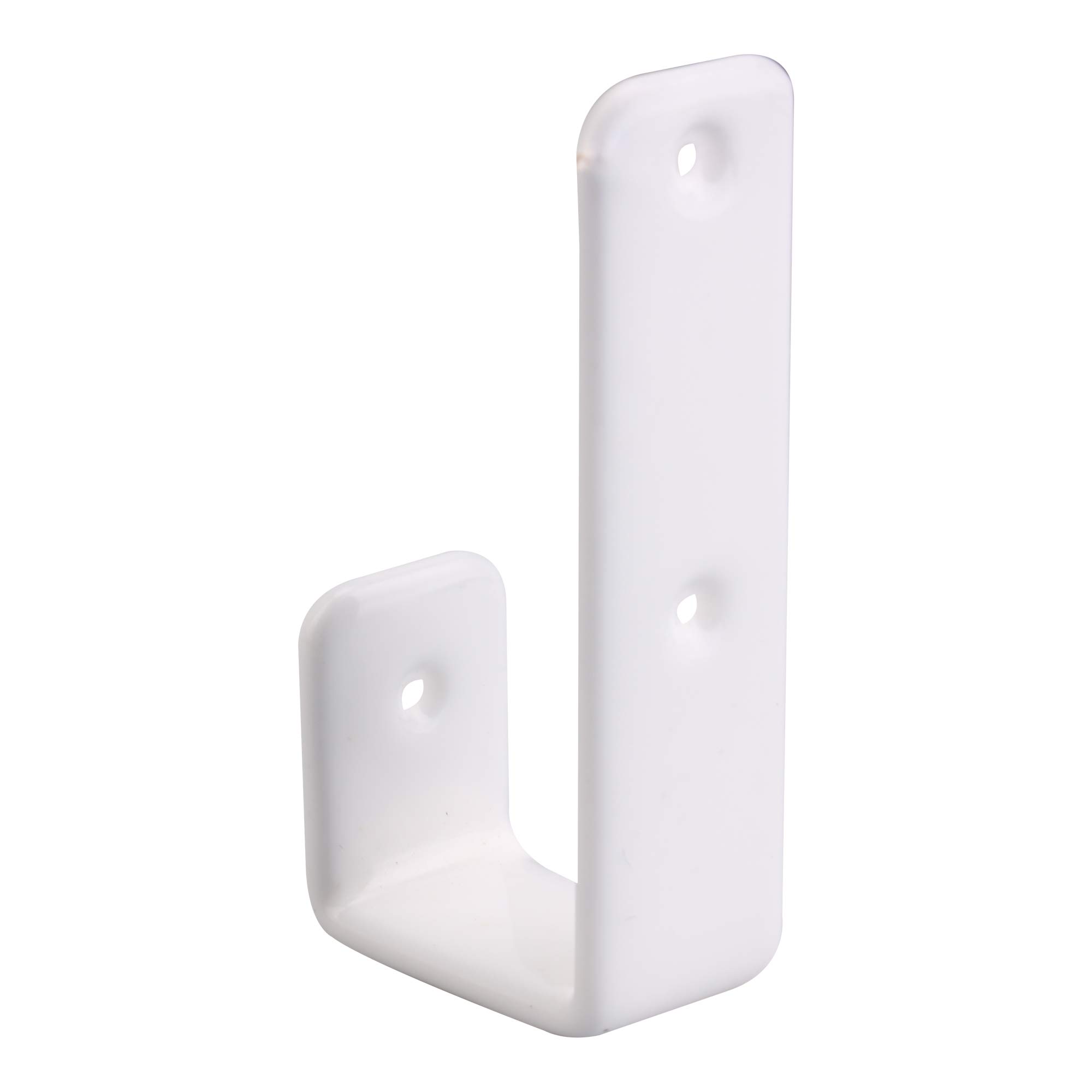 RDEXP 4 ganchos para literas y tornillos, 2,5 cm de ancho interior, color blanco
