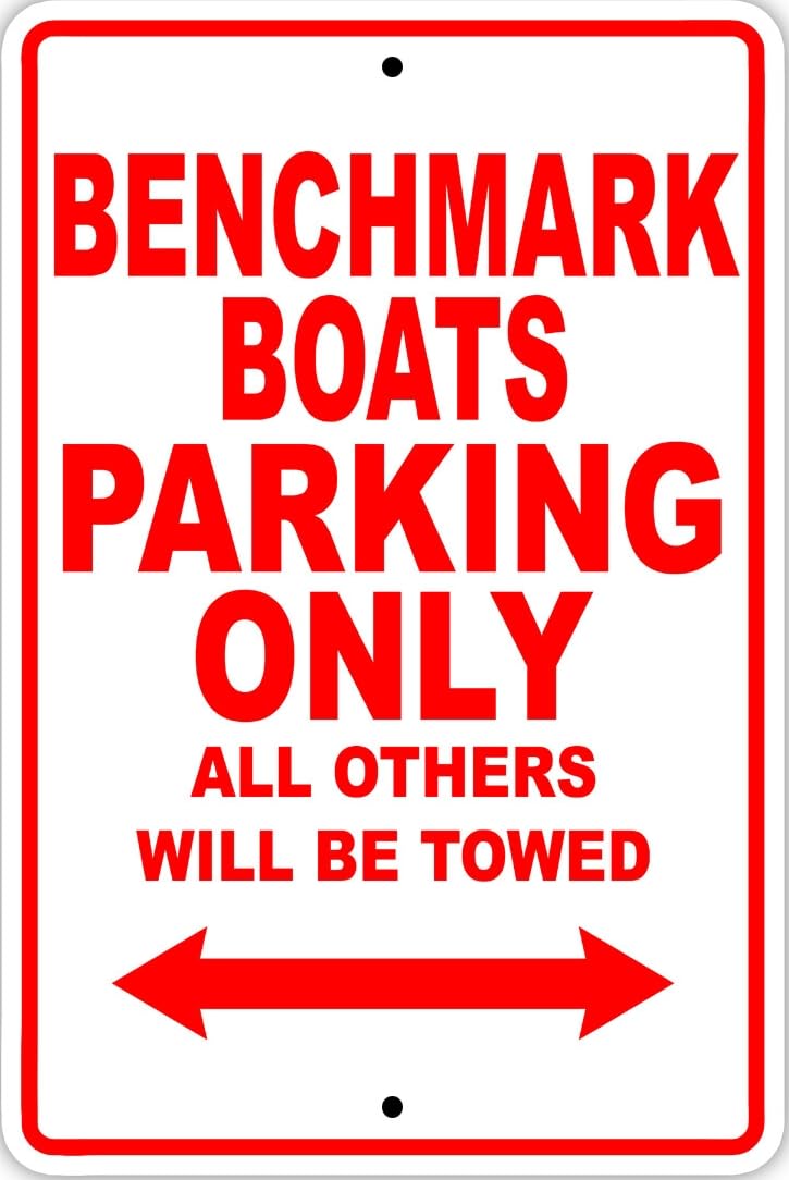 Benchmark Boats Parking Only Boat Ship Notice Decor Novelty Metal Sign