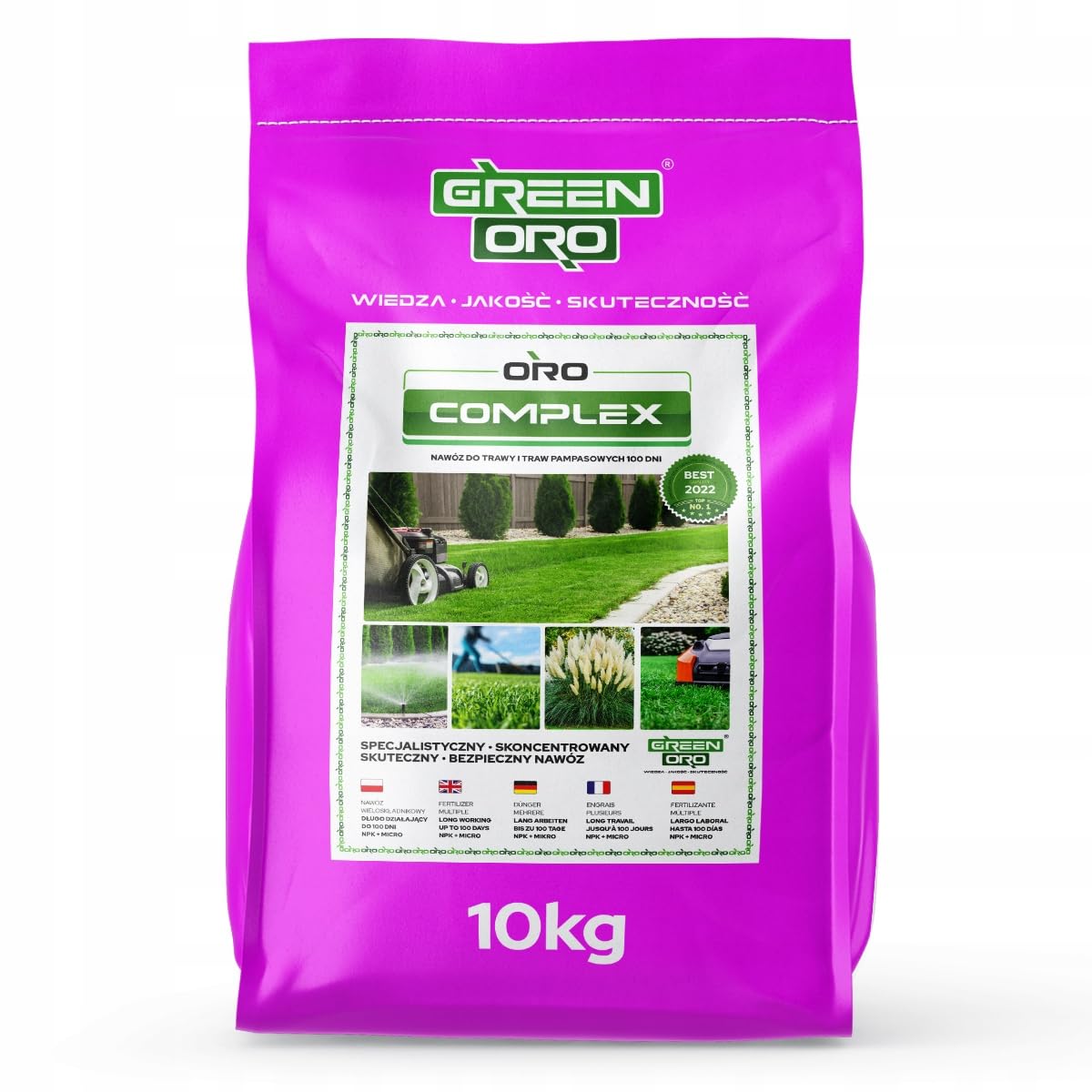 ORO COMPLEX 10KG - Wysoce skuteczny specjalny nawóz do pielęgnacji trawnika i zwalczania mchu