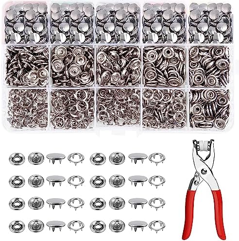 Mode D'emploi Boutons Pression En Plastique-Bleu Pâle - Croft Singer Avec Pince