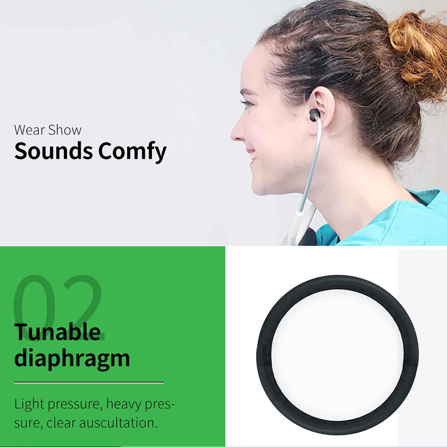 Amazon.co.jp: 聴診器交換部品ダイヤフラムとイヤーチップキット