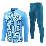 Conjunto de fútbol de Marsella S/M/L/XL, ropa deportiva, azul, M