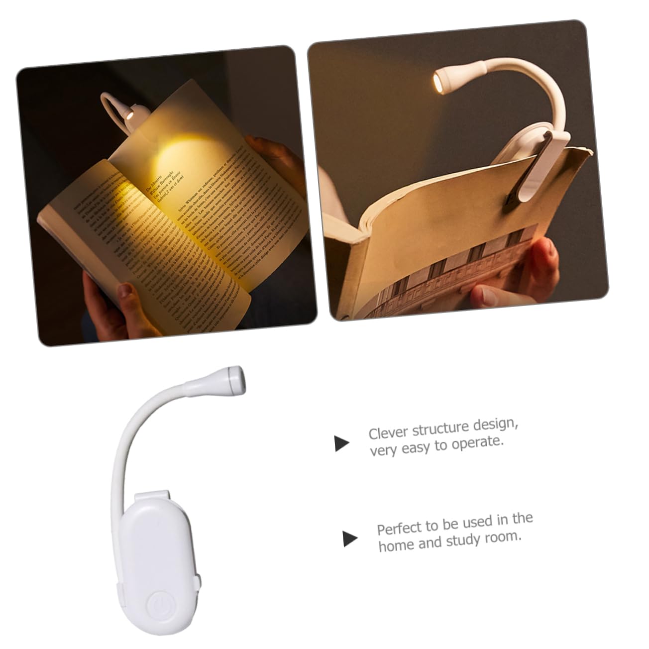 ABOOFAN Adjustable Clip Lamp Boys and Girls Desktop Reading Lamp Portable Reading Light Clip Led Book Light for Bedroom