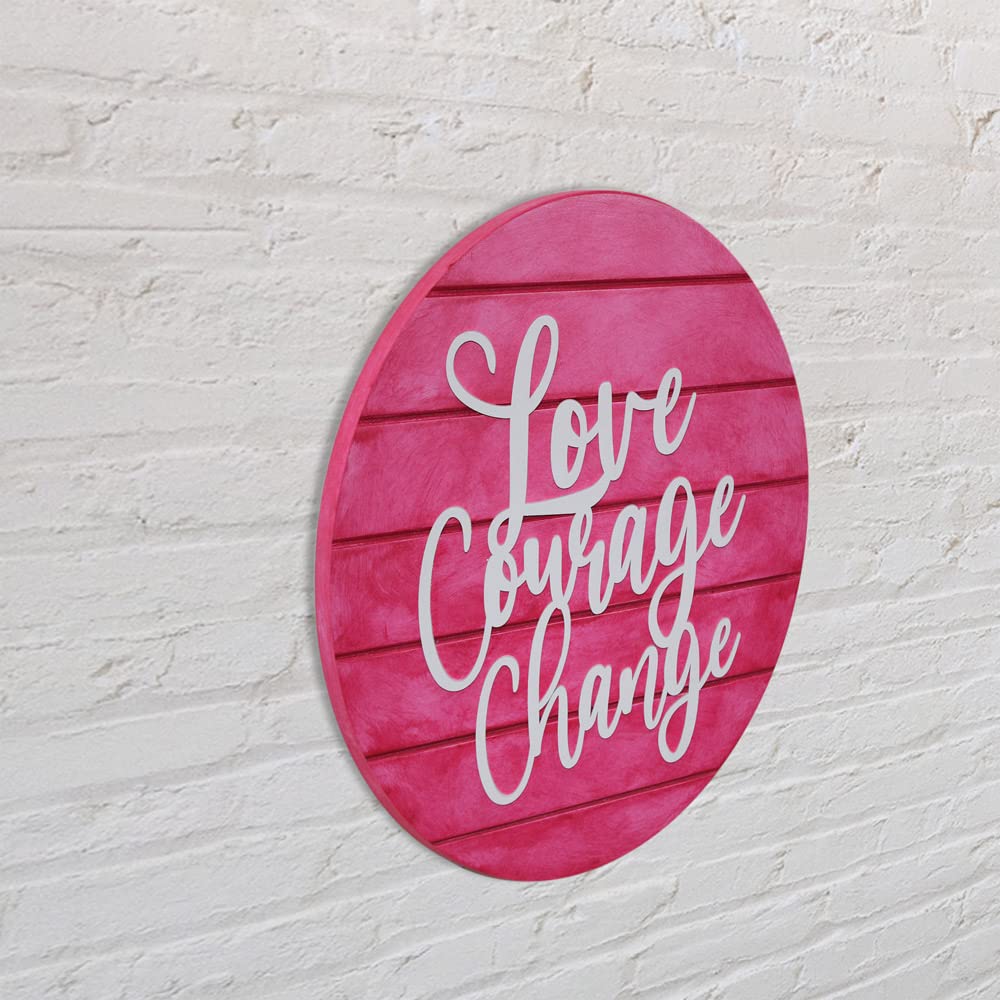 Positively Perfect Love Courage Change: Motivational Quotes Wall Decor, Gift for Best Friend, Festive Gifting 1