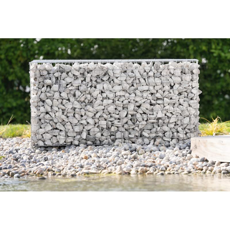 Gabion Acier galvanisé L180 x H60 x Pr.30 cm tirants et Crampons Inclus