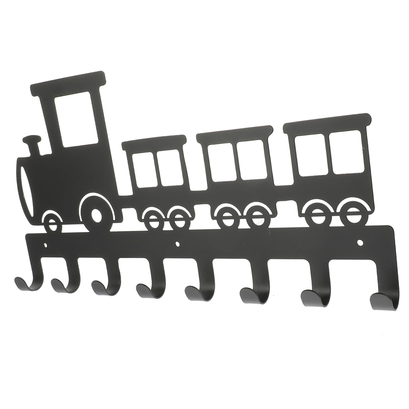 Support de train à 8 clés Alipis avec crochets robustes pour salle de bain