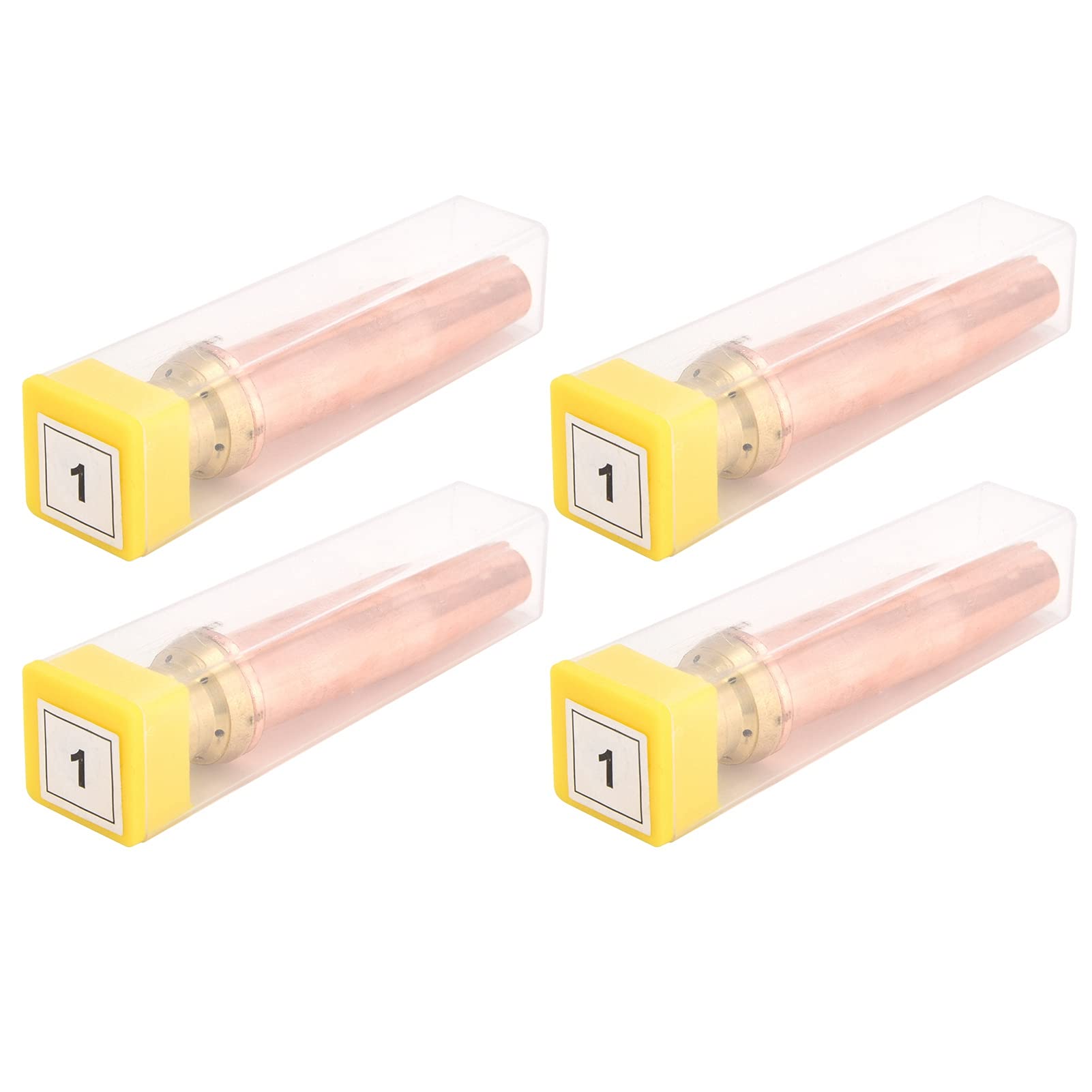 QANYEGN 4Pcs Propanes Cutting Torch Tips, Isobaric Gas Torch Nozzle, Cutting Torch Tip for Flame Cutting Machine (1#)