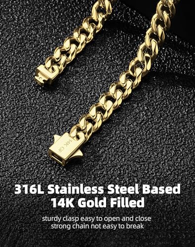 5MM Cuban Link Chain for Men Women 316L Stainless Steel Based with 925 Sterling Silver Filled Silver Chain for Men Silver Cuban Chain for Mens 20/22/24/26/28/30 Inches Silver Necklace for Men Silver Jewelry3