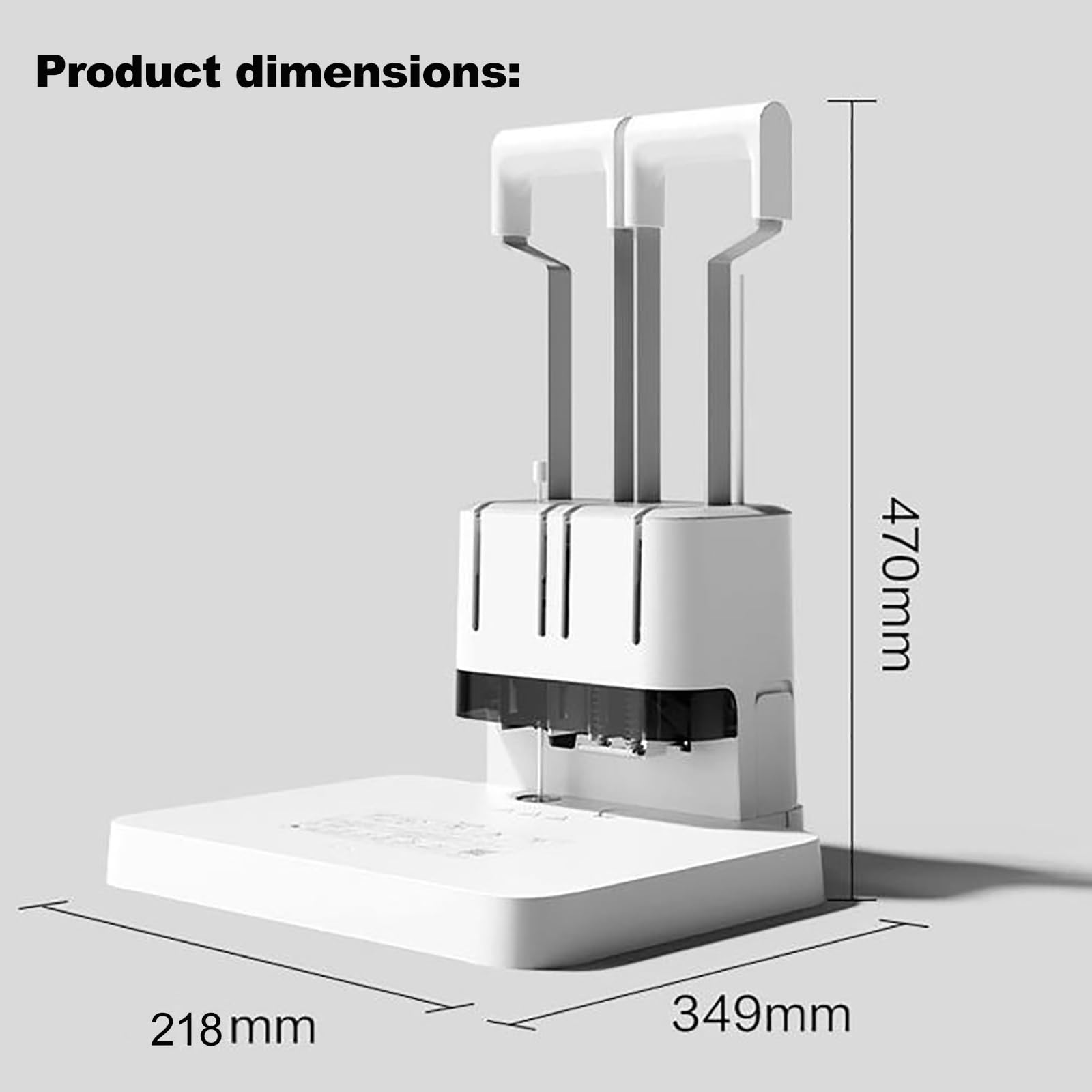 Rilegatrice elettrica, rilegatrice per Documenti con 110 Tubi di rivettatura, Spessore di Rilegatura 40 mm, Diametro di Foratura 5,2 mm, Ideale per contabilità, Ufficio e presentazioni.