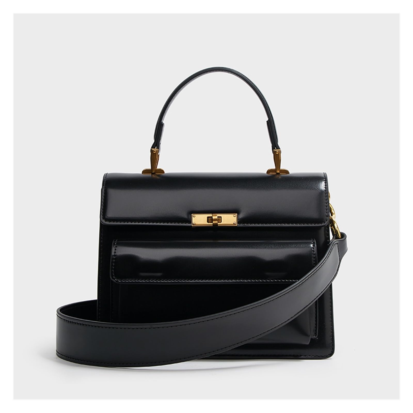 SCRUBY Bolsos cruzados vintage para mujer, piel sintética, nueva tendencia 2022, bolso de mano, pequeño, negro y marrón