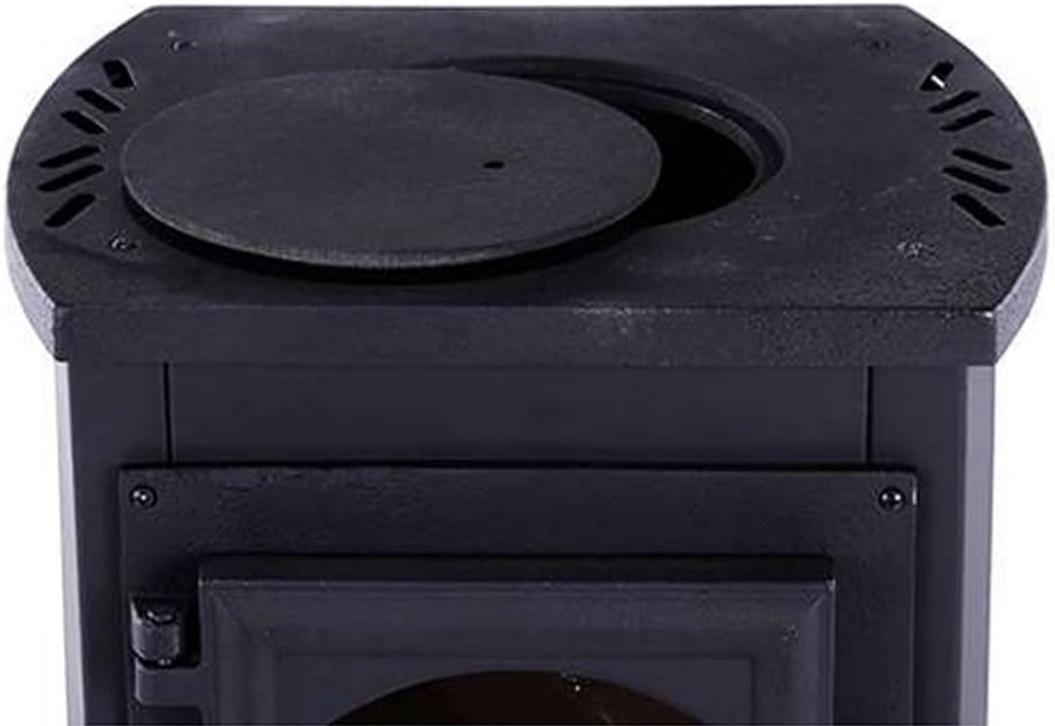 Stufa a legna 7kW rossa acciaio riscaldamento ambienti calore casa EKONOMIK LUX