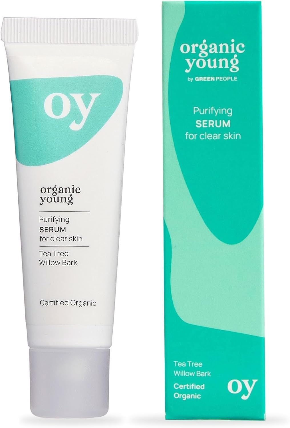 – Green People Oy Clear Skin Purifying Serum - Organic Young for Teen Skin - Paraben & Alcohol Free - Vegan, 30ml