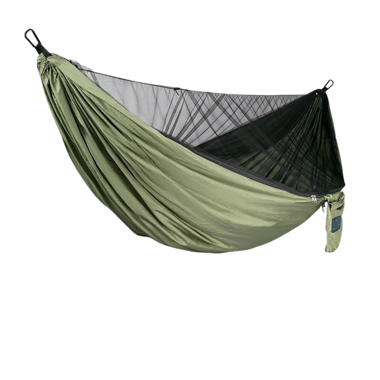Moskitiera na zewnątrz, Przenośny hamak siatkowy do szybkiego montażu, wielokolorowy(Army Green)