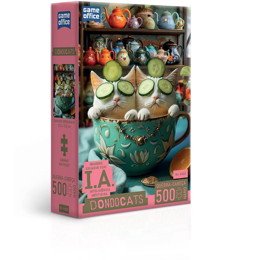 Toyster - Quebra-cabeça: IA - Dondocats - 500 peças nano - Game