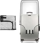Effacer PVC Couvertures de bagages Protecteur, housses de valises transparentes, étanches à la poussière anti-rayure housse de bagages pour le voyage (20 Pouces)