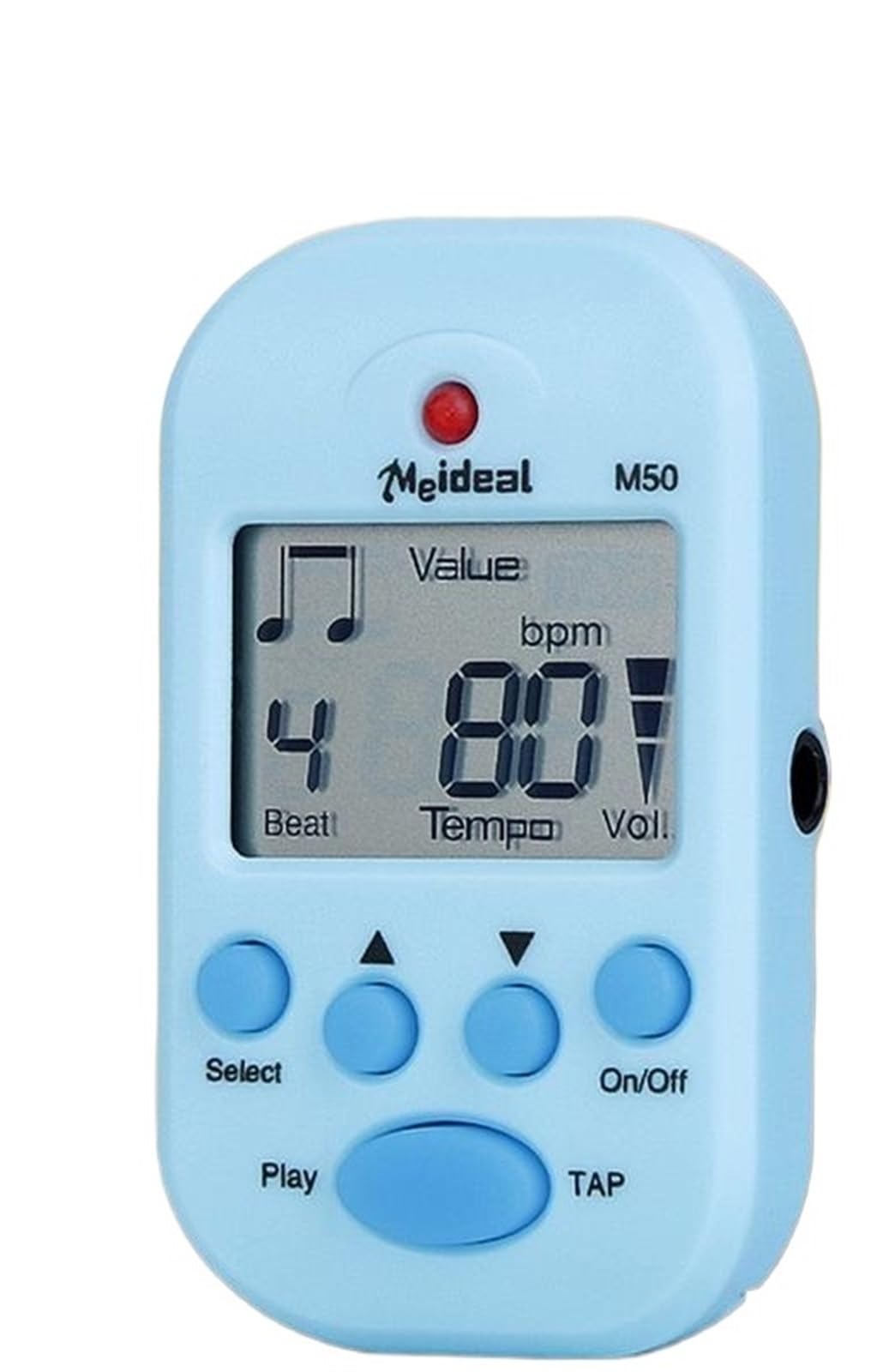 Metrónomo electrónico LCD, metrónomo de piano con volumen ajustable, metrónomo mecánico, afinador con 10 pulsaciones