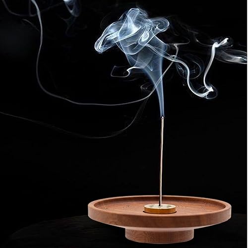 Miniatura 2 de Soporte de incienso ancho para adhesivo hecho a mano bandeja de incienso de loto hecho a mano para quemador de incienso de madera para decoración