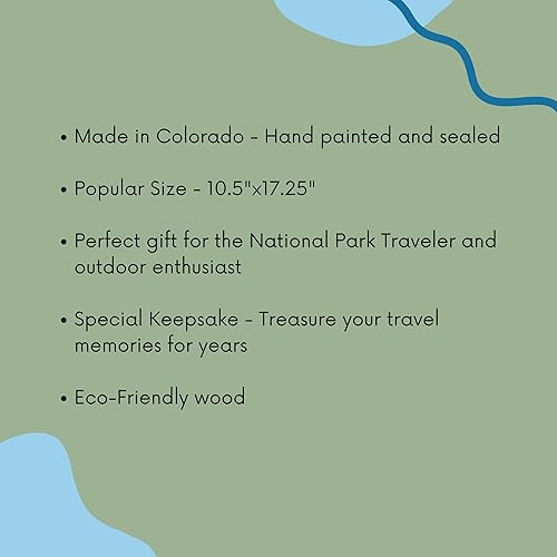 Miniatura 7 de National Park Travel Map Wood (National Park Adventures)
