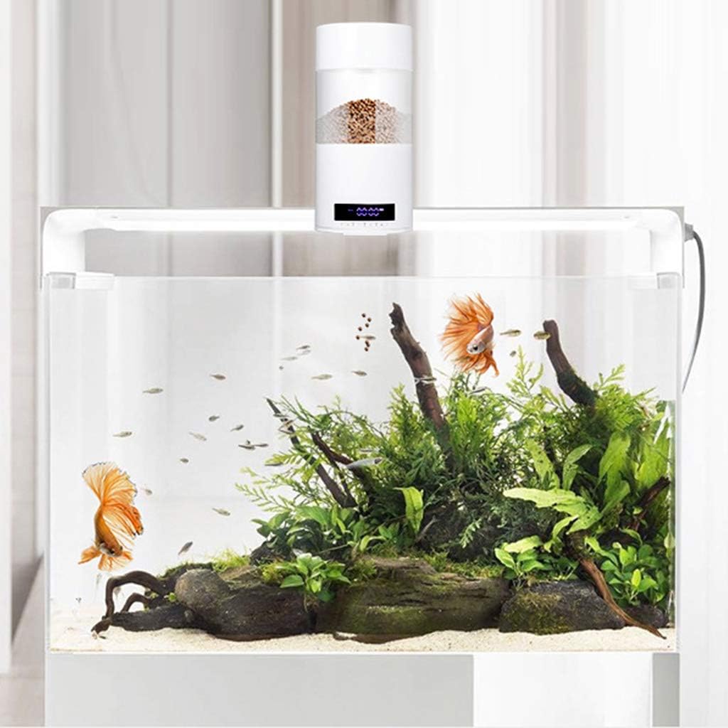 Aquarium 500ml Automatic Fish Feeder Electric Fish Tanks Timer Food Dispenser for Pellets Powder Food