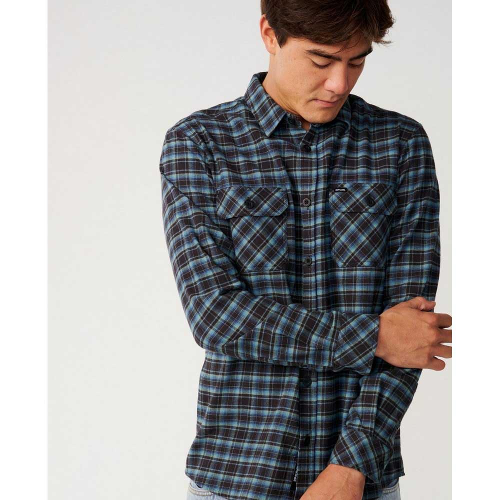 RIP CURL Camicia A Maniche Lunghe Classic Surf Checked in Flanne M