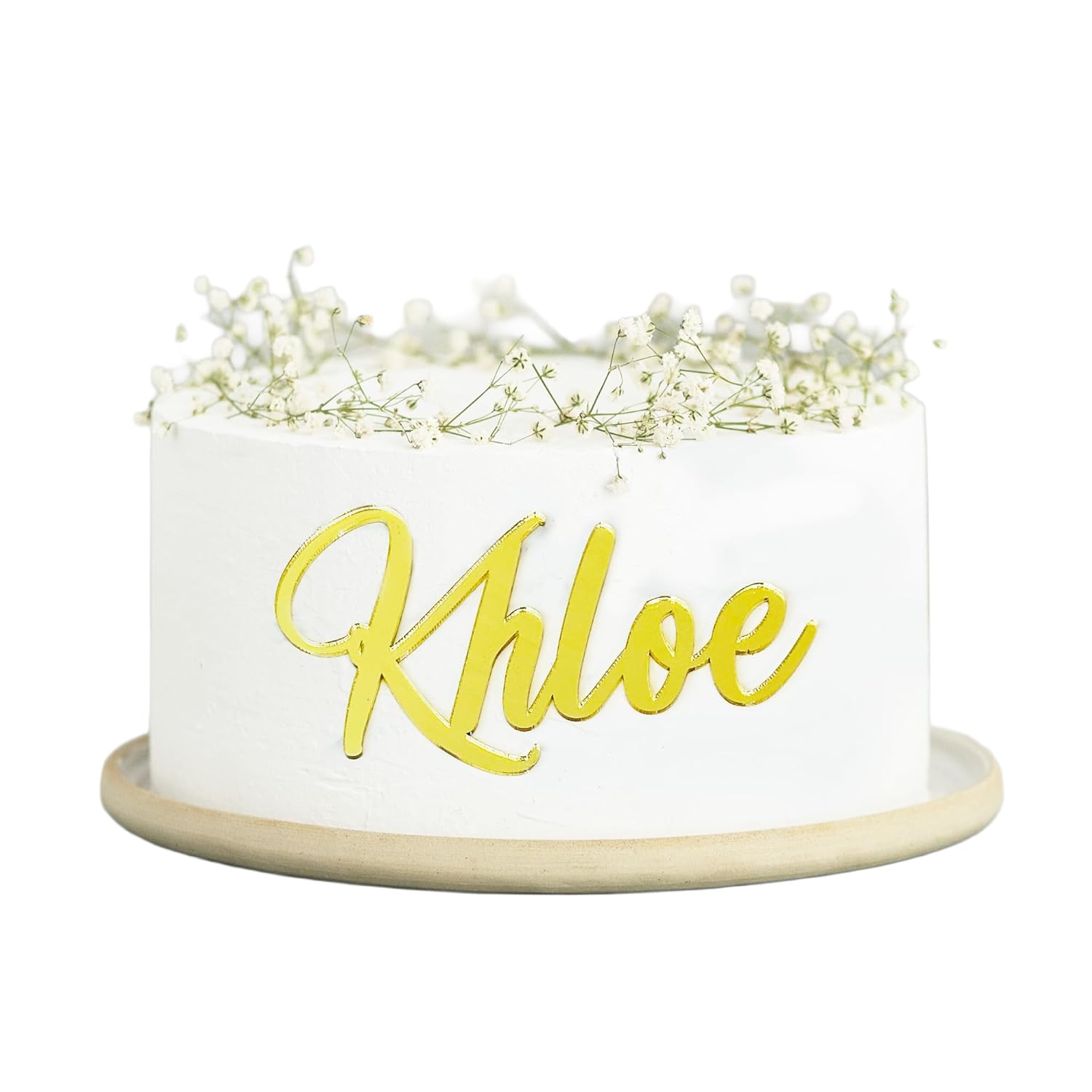 Custom Cake Name Sign | Acrylic Cake Name Plaque | Personalized Cake Name Plate Plaque | Cake Letters | Cake Decoration for Birthday BabyShower