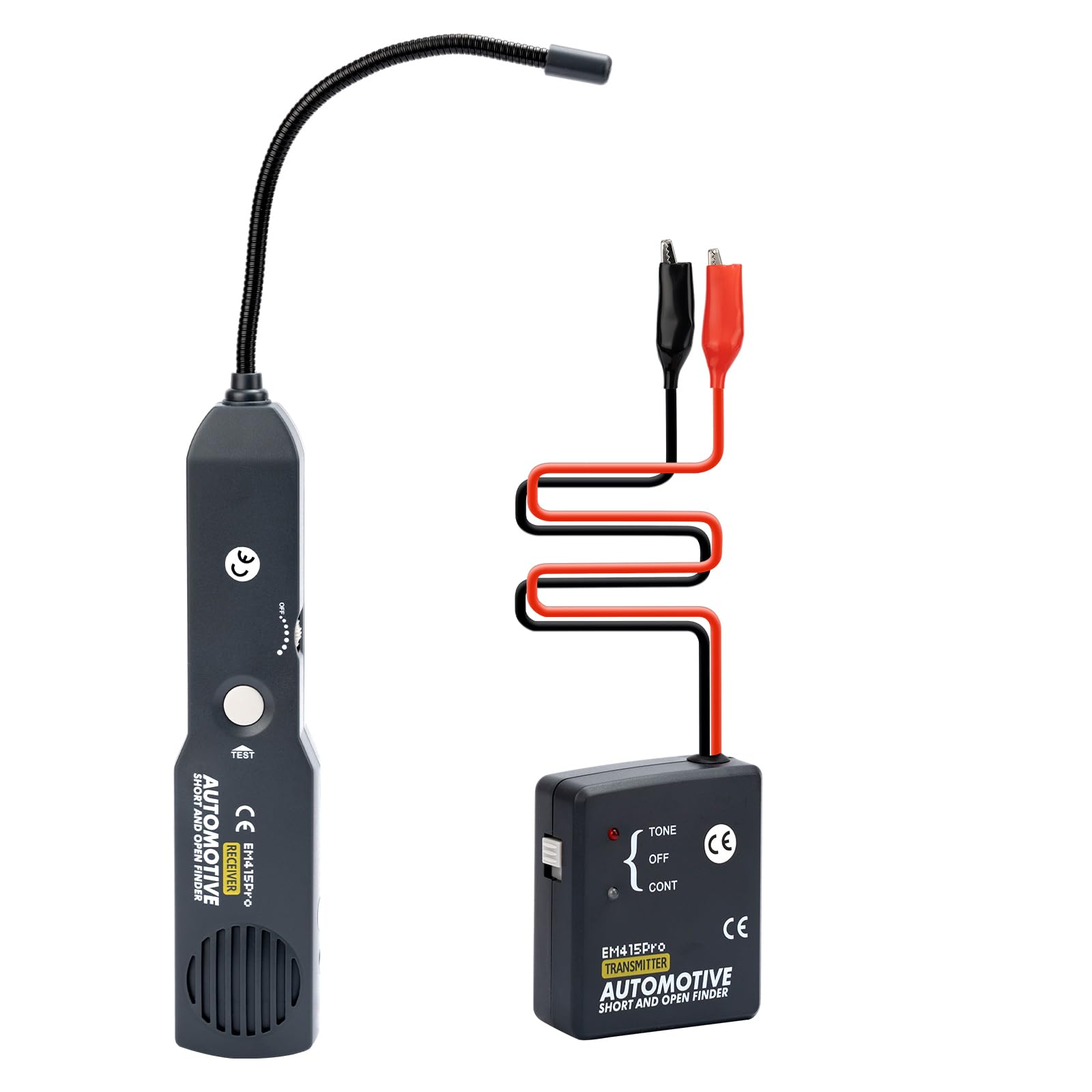 EM415Pro Automotive Wire Tracer Circuit Breaker Finder, 6-42V Short Circuit Finder Electrical Tester, Cable Tracker & Voltage Detector with 7 Inch Flexible Probe for Car and Low Voltage DC Diagnostics — Amazon image 6