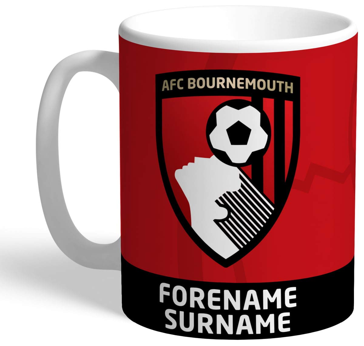Afc Bournemouth Personalised 11oz Ceramic Mug With Club Crest Fans |  Desertcart Brunei