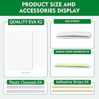 Full Surround EVA Window AC Insulated Foam Panels, AC Window Seal