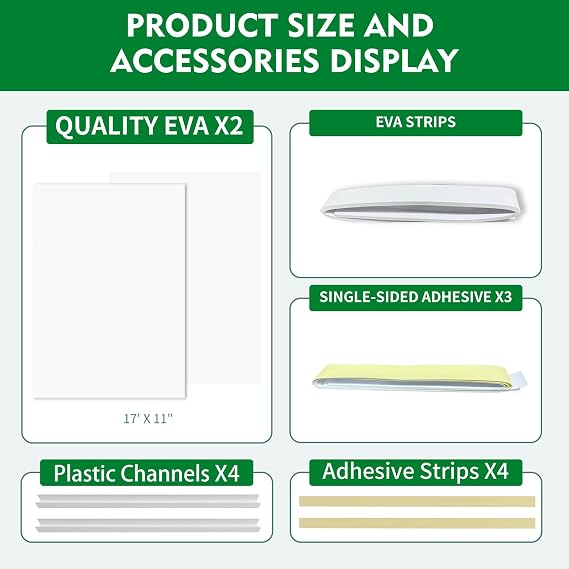 Full Surround EVA Window AC Insulated Foam Panels, AC Window Seal