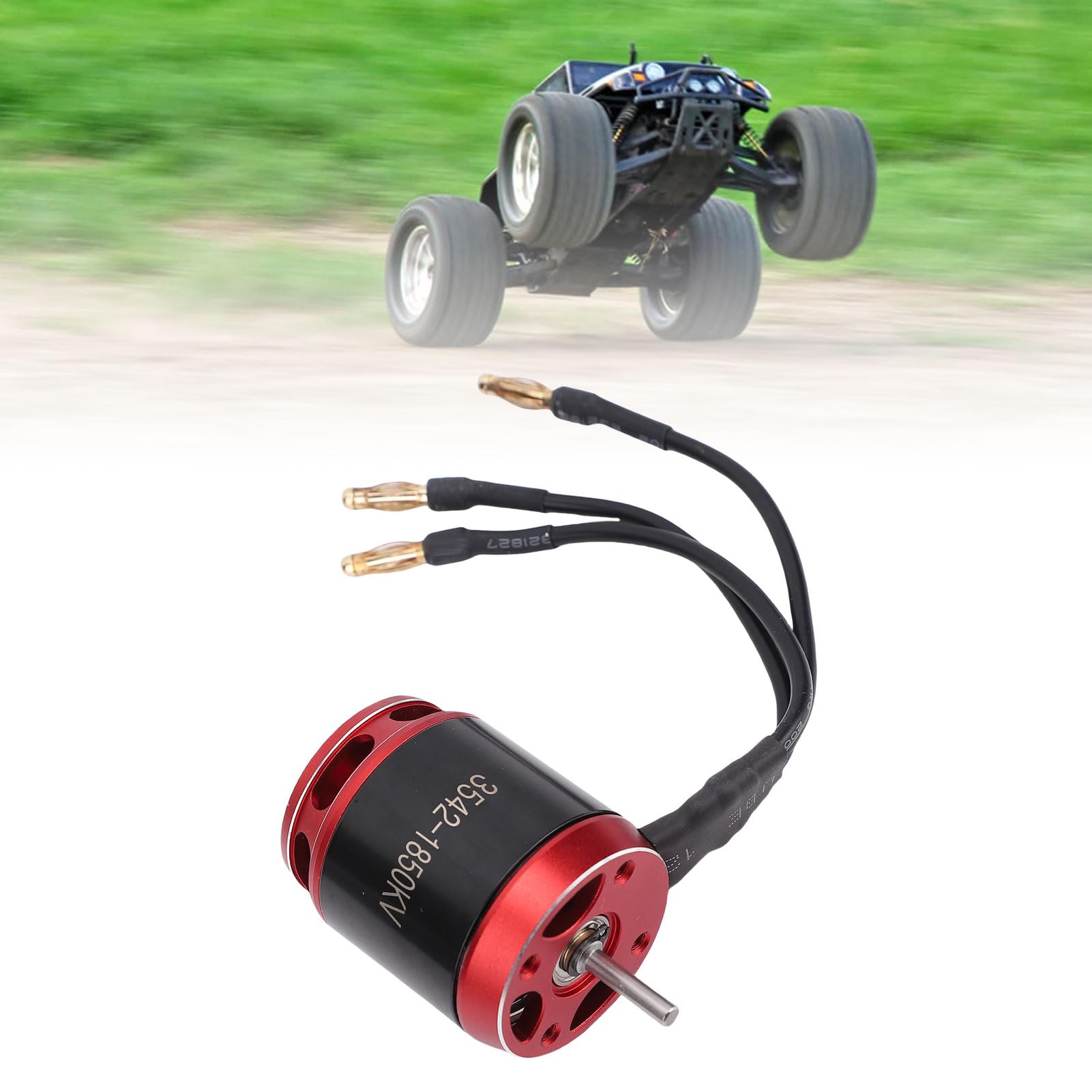 Alomejor Pędzel - Kombinacja Silnika -sc dla Samochodu Crawler 1/10 RC, Silnik 1850 KV z Gładkim Startu i Progresywnym Sterowaniem, dla Osiowych ulepszeń SCX10, Materiału Metalu