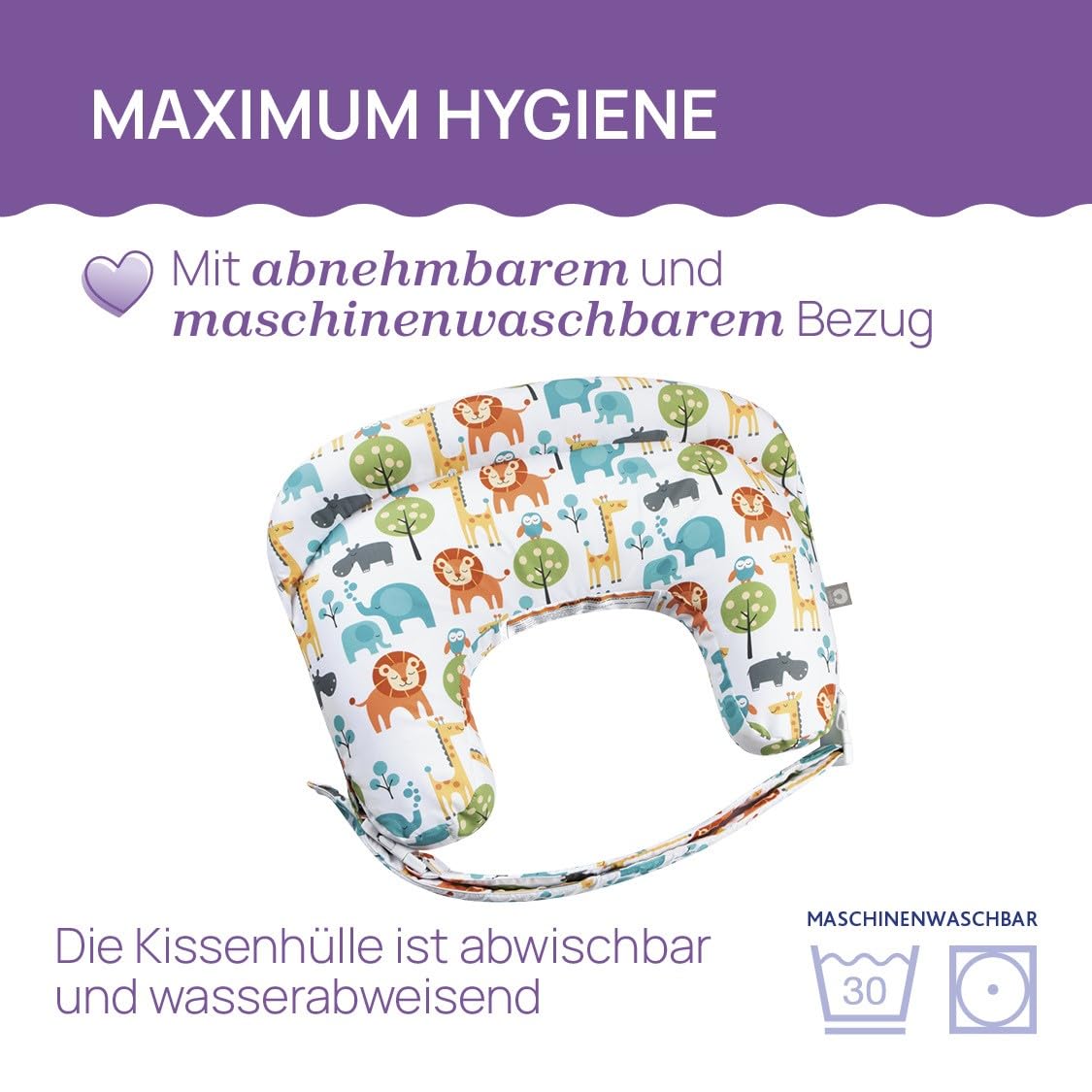 Boppy Deluxe Stillkissen, Brust und Flasche Fütterung Unterstützung, ergonomische Form mit Mutter und Baby zu unterstützen, volle Polsterung, abnehmbar und waschmaschinenfest, 0M +