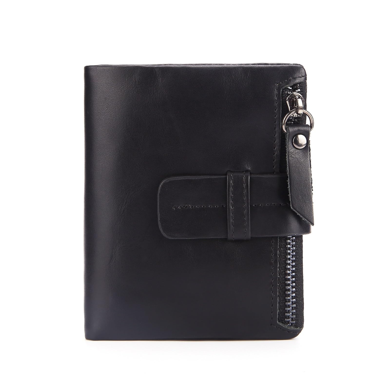 Portefeuille court JFDBGU compact avec clip pour sécuriser vos cartes