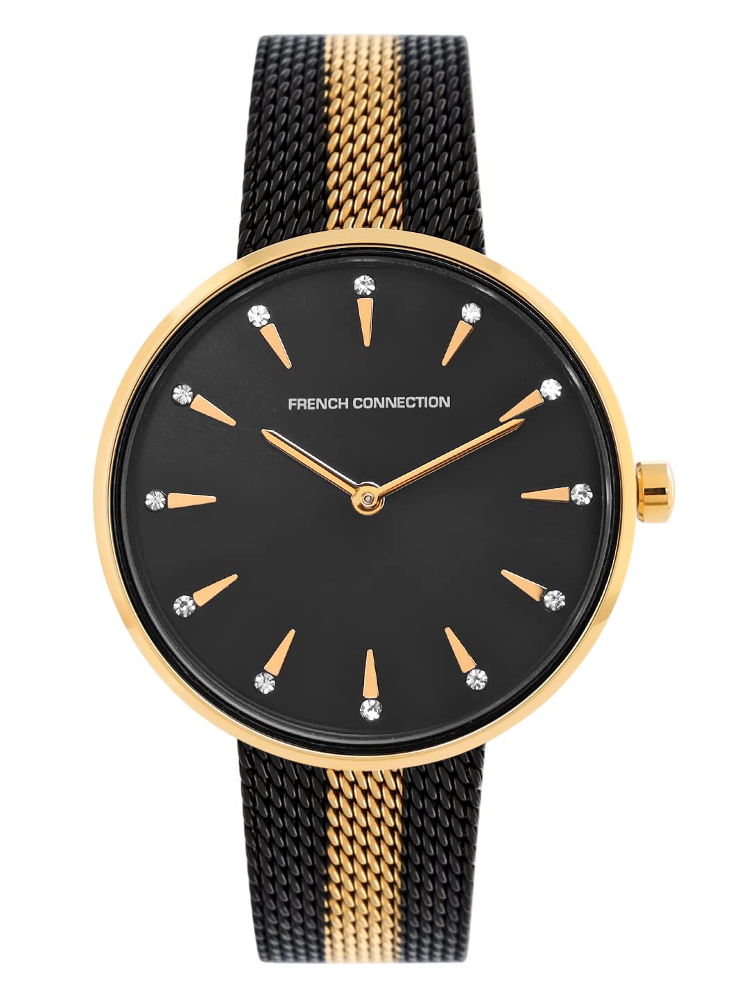 French Connection Stainless Steel Analog Black Dial Womens Watch-Fcl22-B, Band_Silver (B0B2127YB3) Amazon Price History, Amazon Price Tracker