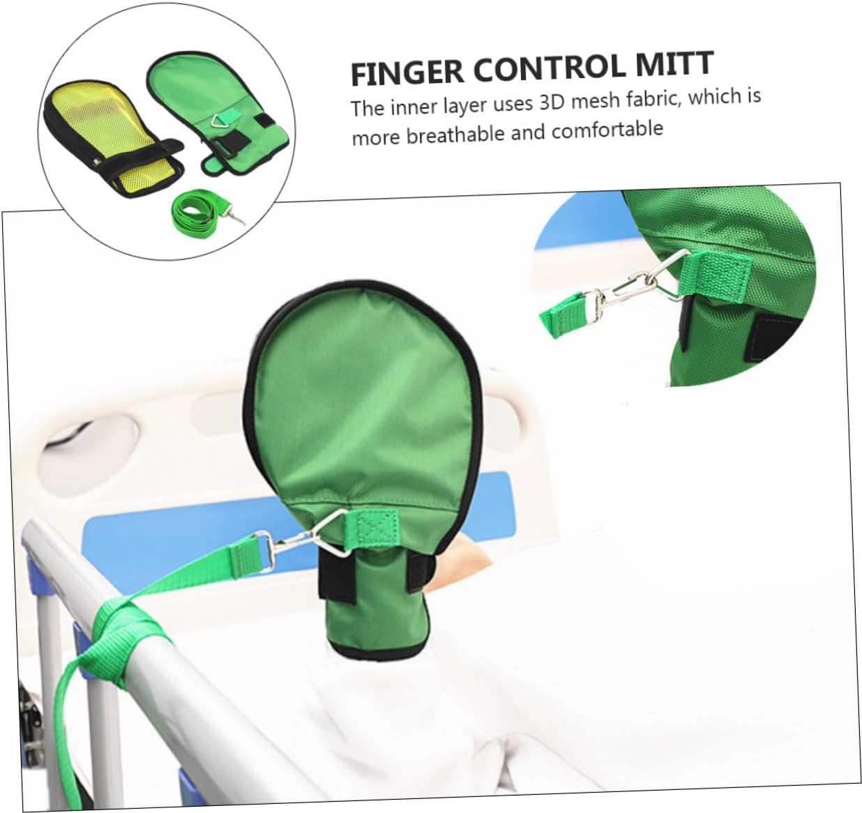 Safety Adjustable Elder Gloves for Finger Control Breathable and Comfortable Design Detachable Features for Elderly Care and Protection