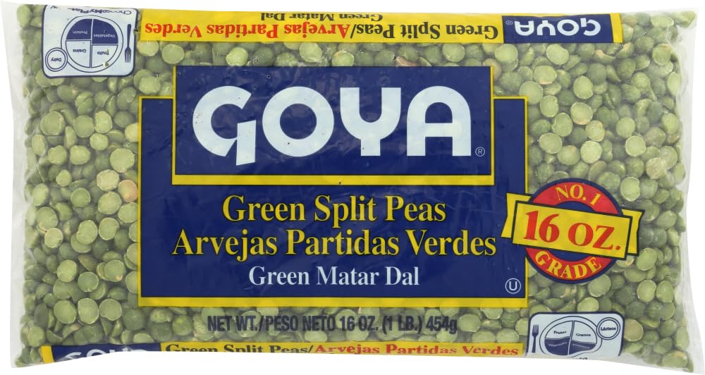 GOYA Green Split Peas 16.0 OZ(Pack of 24)