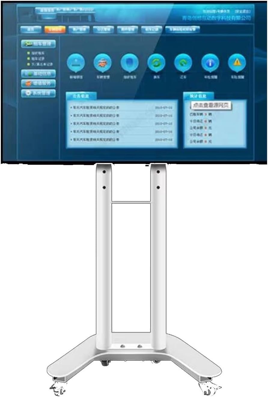 Soporte móvil para TV universal con ruedas, rotación 360° miniatura 1